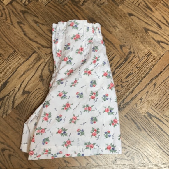 Sweet vintage high rise mom shorts flower motif L - Picture 12 of 12
